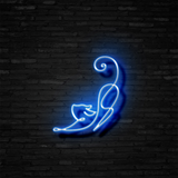 Downward Facing Cat - Neon Sign