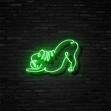 Downward Facing Frenchie - Neon Sign