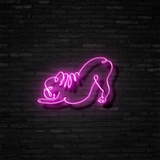 Downward Facing Frenchie - Neon Sign