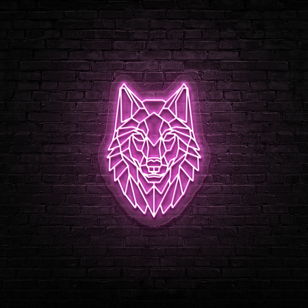 Wolf King - Neon Sign