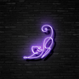 Downward Facing Cat - Neon Sign