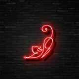 Downward Facing Cat - Neon Sign