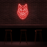 Wolf King - Neon Sign