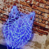 Wolf King - Neon Sign